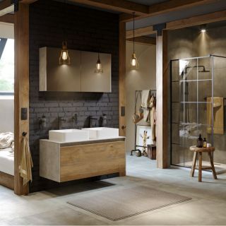 Зеркало-шкаф Aqwella Mobi MOB0412+MOB0717W 120 см